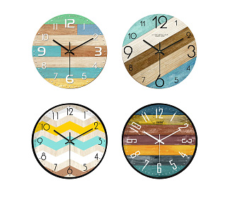 Nordic clock wall clock 3d model