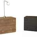 Bedside table lamp 3d model