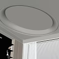 Curved Ceiling Round Ceiling Elliptical Ceiling Living Room Curved Ceiling 3d model