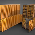 Large Heavy Duty Stacked Industrial Shipping Containers For Storage And Transport
