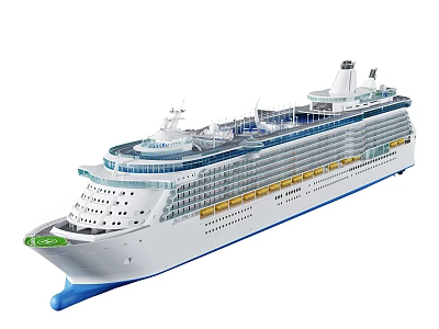 Modern Luxury Cruise Ship With Multiple Decks 3d model Modern Luxury Cruise Ship With Multiple Decks 3d model