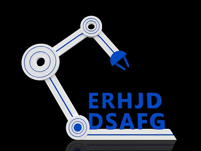 Science and technology area clock-in point photo area interactive area science and technology line photo area beautiful Chen door head science and technology sense area display background board trophy display booth dp point beautiful Chen table and chair  3d model