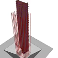 Reinforced Steel Building Component With Vertical Horizontal Bars For Structural Support 3d model