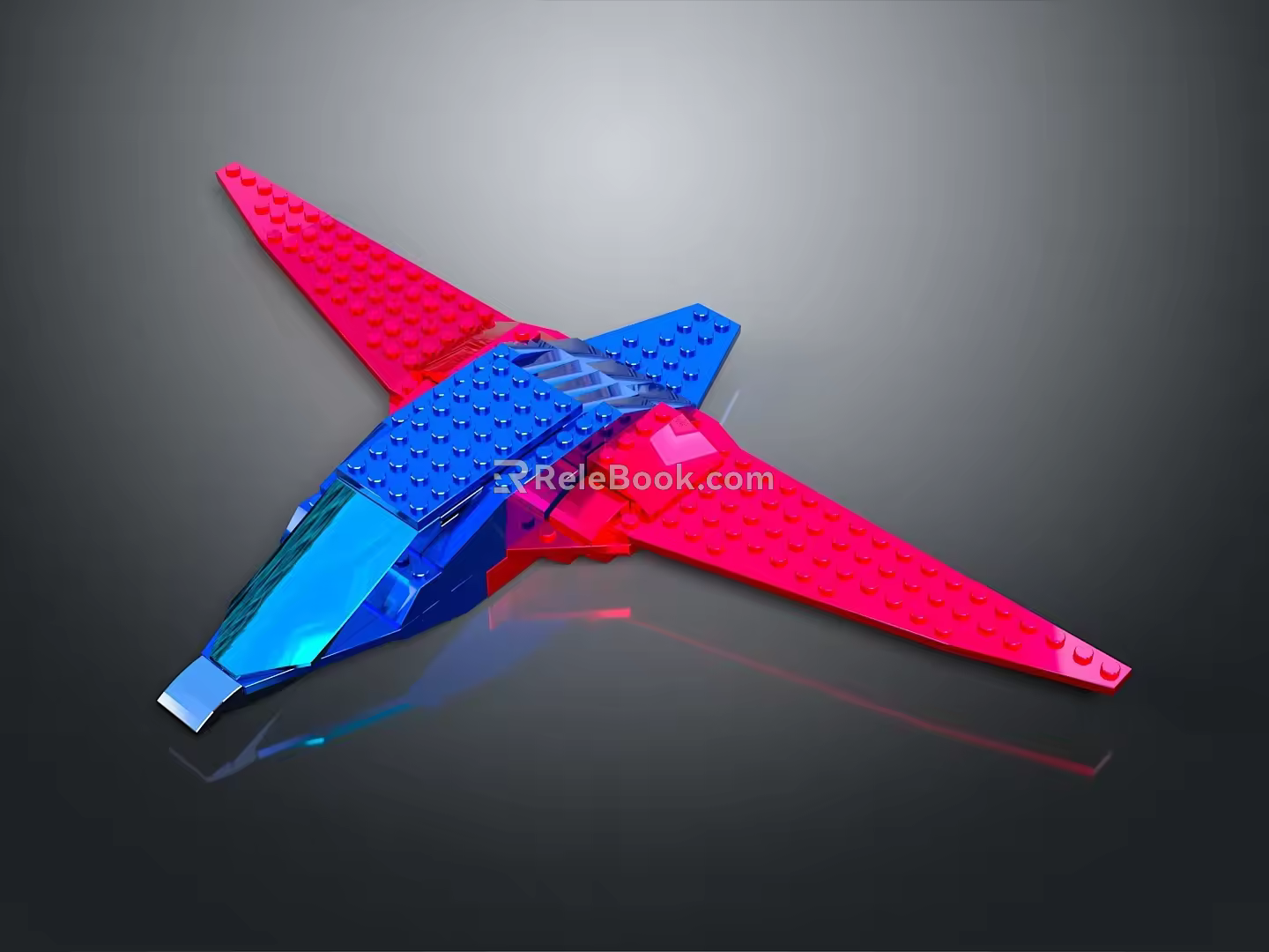 Modern Lego Plane Lego Spaceship Lego Spaceship 3d model