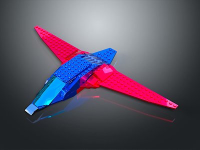 Modern Lego Plane Lego Spaceship Lego Spaceship 3d model