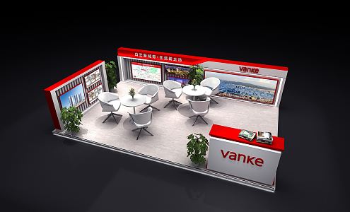 Modern Exhibition Hall 3d model