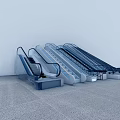 Modern Elevator Escalator Shopping Mall Elevator Escalator Shopping Mall Escalator Subway Escalator 3d model