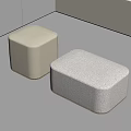 Modern Sofa Stool Low Stool 3d model