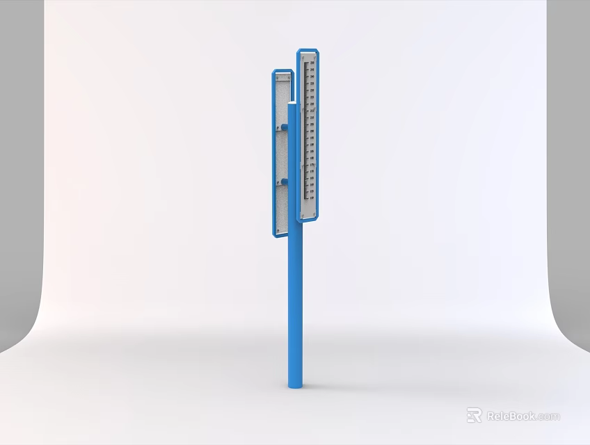 Blue Vertical Fitness Measurement Equipment For Sports Training And Gym Use 3d model 