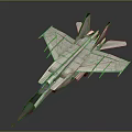 Gray Military Fighter Jet 3D Rendered With Sharp Nose Missile Launchers Tail Insignia And Reflection