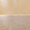 Wooden Flooring with Herringbone Pattern in Light and Dark Tones for Modern Interiors