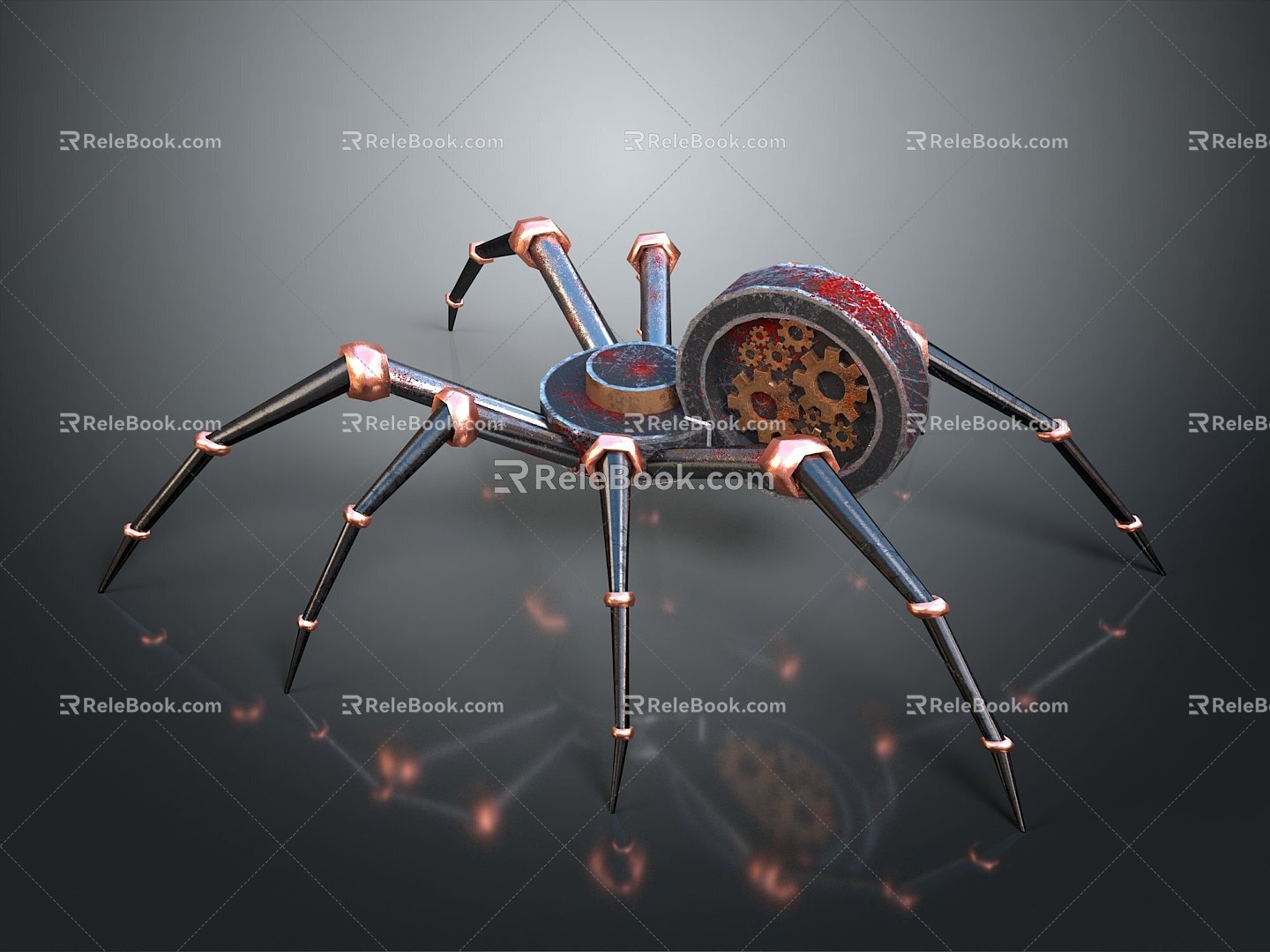 Robot Spider Robot Mecha Spider Science Fiction Spider Mechanical Spider Spider Battery Spider Tower Defense 3d model