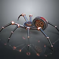 Robot Spider Robot Mecha Spider Science Fiction Spider Mechanical Spider Battery Spider Tower Defense 3d model