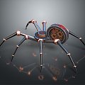 Robot Spider Robot Mecha Spider Science Fiction Spider Mechanical Spider Spider Battery Spider Tower Defense 3d model