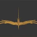 modern diving bird diving bird skeleton cormorant skeleton 3d model