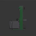 Green Small Bandsaw Machine With Electric Motor Cutting Blade And Base