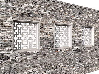 Stonework window 3d model