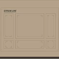 Gypsum Line Decorative Wall Panel Design With Elegant Ornate Classic Patterns 3d model