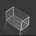 Durable Metal Mesh Storage Basket with Open Grid Design for Home Organizing