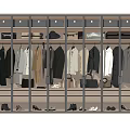 Modern Wardrobe Interior Design With Hanging Clothes Drawers And Shoe Storage