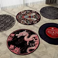 Round carpet 3d model