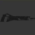 Browning machine gun Browning Gatling White Browning machine gun machine gun bullet military 3d model