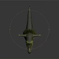 Modern game character crocodile avocado Nile crocodile carnivore 3d model
