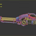 Mini Gun Mini Machine Gun Sci-fi Weapon Futuristic Weapon Sci-fi Equipment Concept Weapon Next Generation Weapon 3d model