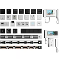 Various Styles of Switch Panels with Different Designs and Screen Displays