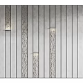 Modern Background Wall With Vertical Striped Design And LED Light Strips 3d model