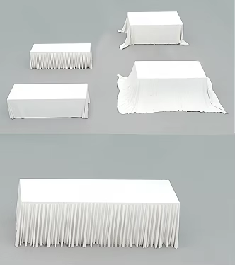 Dining tablecloth VIP table 3d model