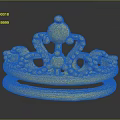 Elegant Golden Crown Jewelry With Intricate Designs And Shiny Finish