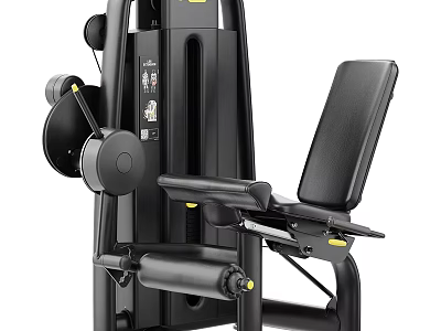 Modern Technology Exhibition Hall Featuring Advanced Strength Training Equipment With Seat And Handles 3d model