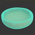 Round Hand Carved Ceramic Bowl With Smooth Surface And Artisan Craftsmanship 3d model