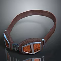 Stylish Brown Leather Headband Headphones With Mesh Ear Cups Modern Design And Metallic Frame Details