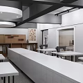 Minimalist Japanese Interior Design With Grid Door Calligraphy Scroll And Lanterns