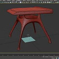 Modern Single Chair With Unique Curved Legs And Black Seat Design