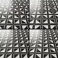 Black And White Geometric Pattern Decorative Tiles For Floor And Wall Design 3d model