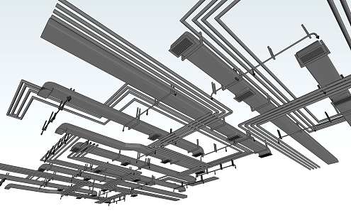 Industrial LOFT Duct Ceiling Duct Ceiling Air Conditioner 3d model