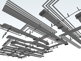 Industrial LOFT Duct Ceiling Duct Ceiling Air Conditioner 3d model