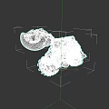 Detailed 3D Tank Model With Mesh Structure And Heavy Duty Tracks