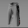 White Sports Shorts With Black Sides CANADA Lettering And Red 5 Logo