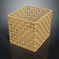Bird Nest Structure Featuring Intricate Woven Patterns And Natural Fiber Design 3d model