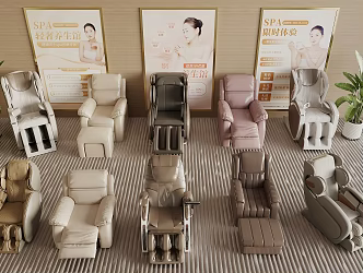 massage chair pedicure chair massage sofa foot bath chair 3d model