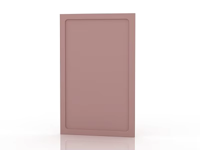Stylish Pink Double Door With Modern Smooth Panel And Flat Surface Design 3d model