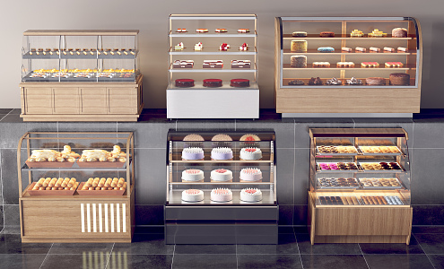 Modern Display Cabinet Cake Display Cabinet 3d model