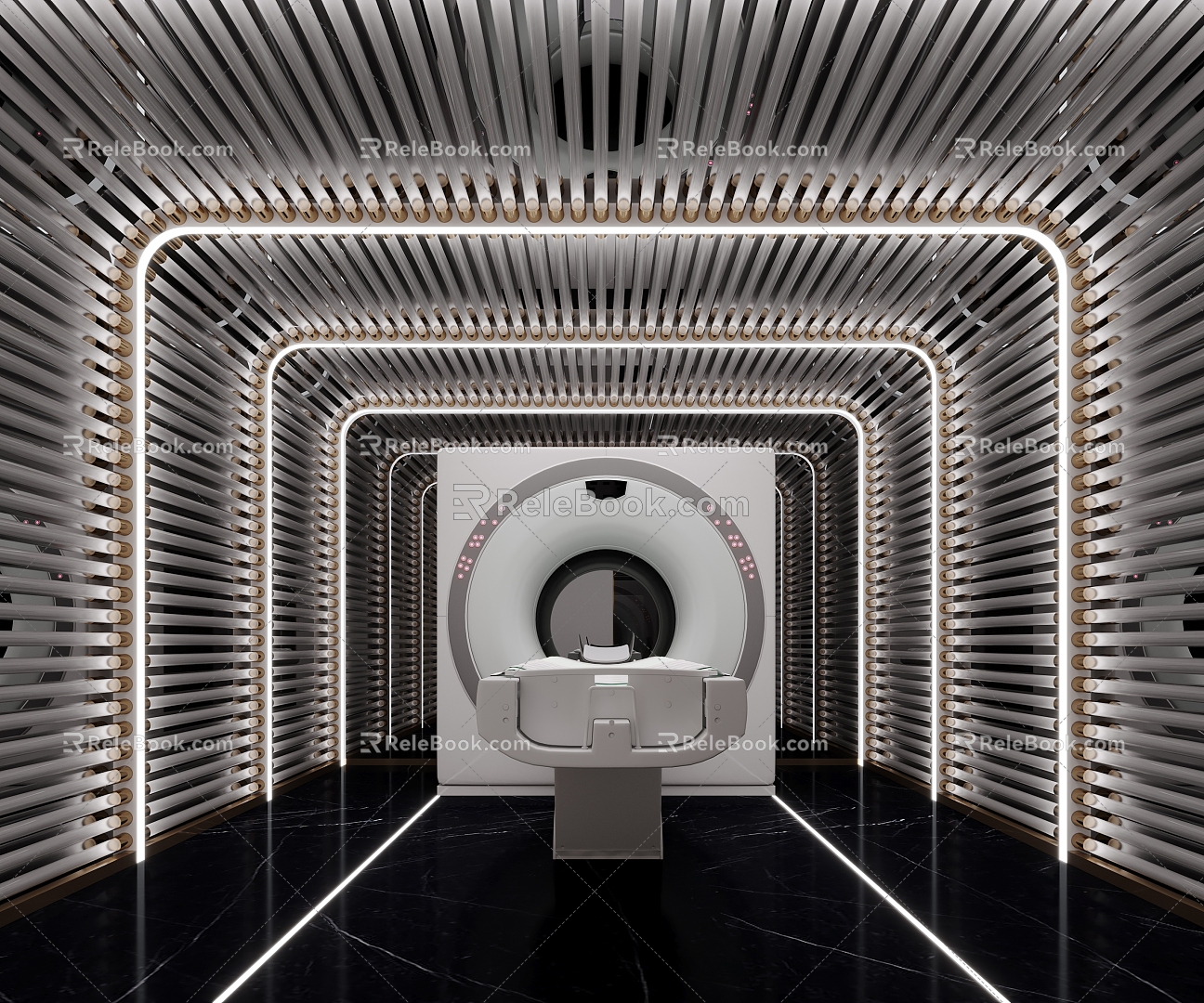 Modern CT Room Scanning Room 3d model