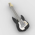 Handmade Building Blocks Guitar Model With Black Body And Light Neck