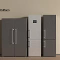 Pelform Modern Refrigerators With Different Door Styles And Sleek Metallic Finish