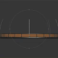 Modern Circular Platform Structure With Metal Railings And Smooth Circular Surface